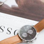 Obaku 42 mm Brown Quartz watch