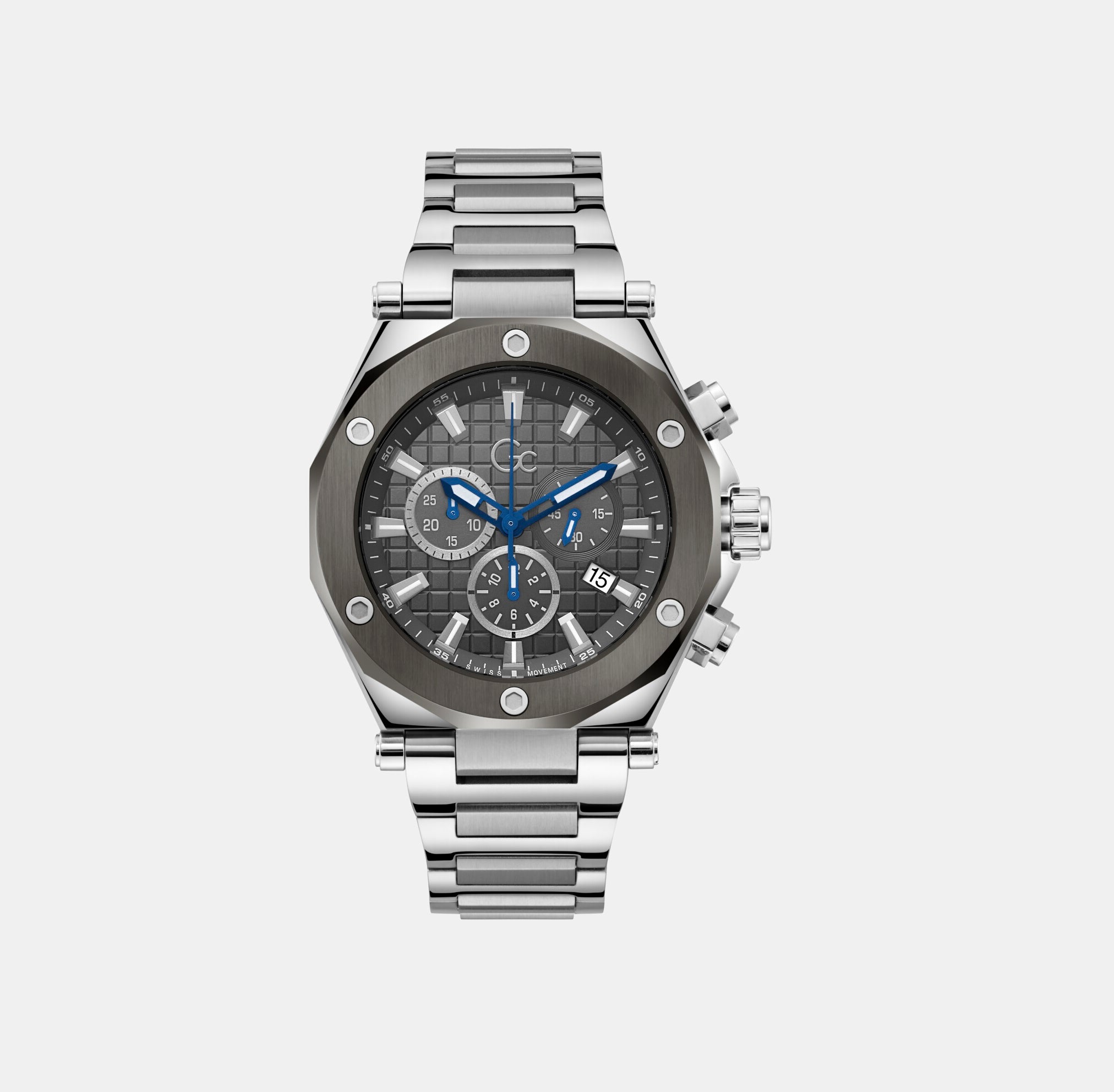 GC Round Grey Chronograph watch