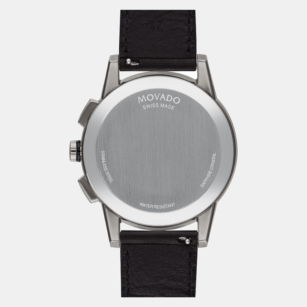 Movado Leather Black watch