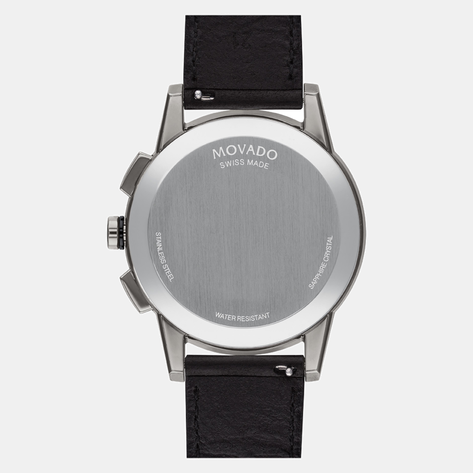 Movado Leather Black watch