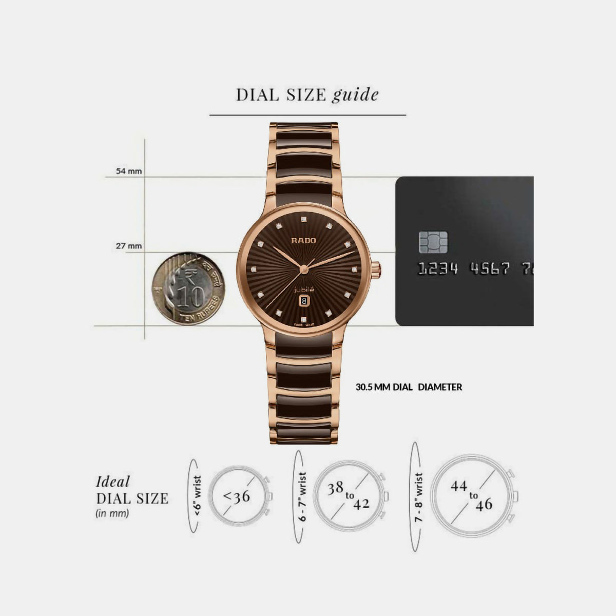 Rado Round Quartz Chronograph Women watch
