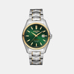Male Green Analog Stainless Steel Watch 210633 47 75 20