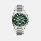 Male Green Analog Multifunction Stainless Steel Watch 220837 41 75 50