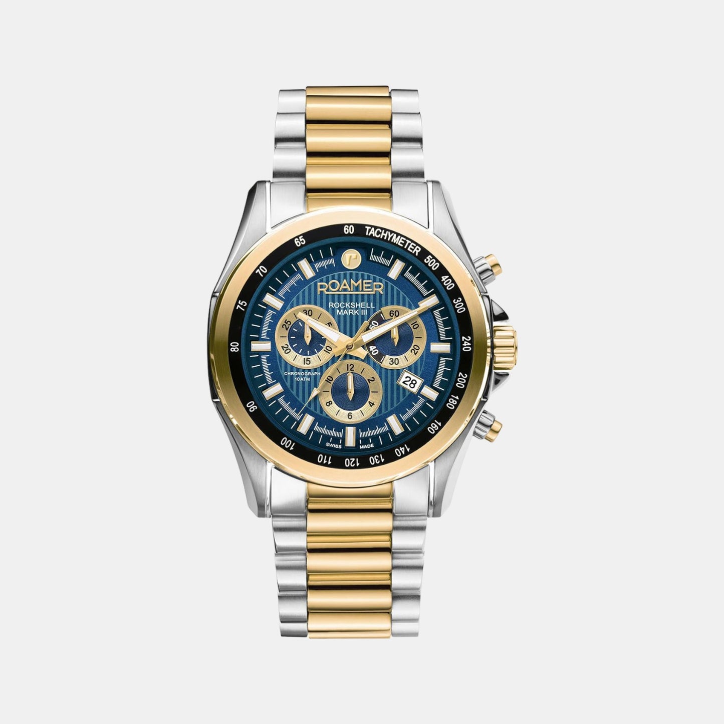 Male Blue Multifunction Analog Stainless Steel Watch 220837 48 45 20