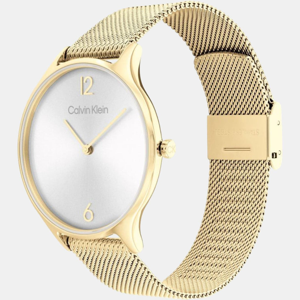 Calvin Klein Women Round Silver watch