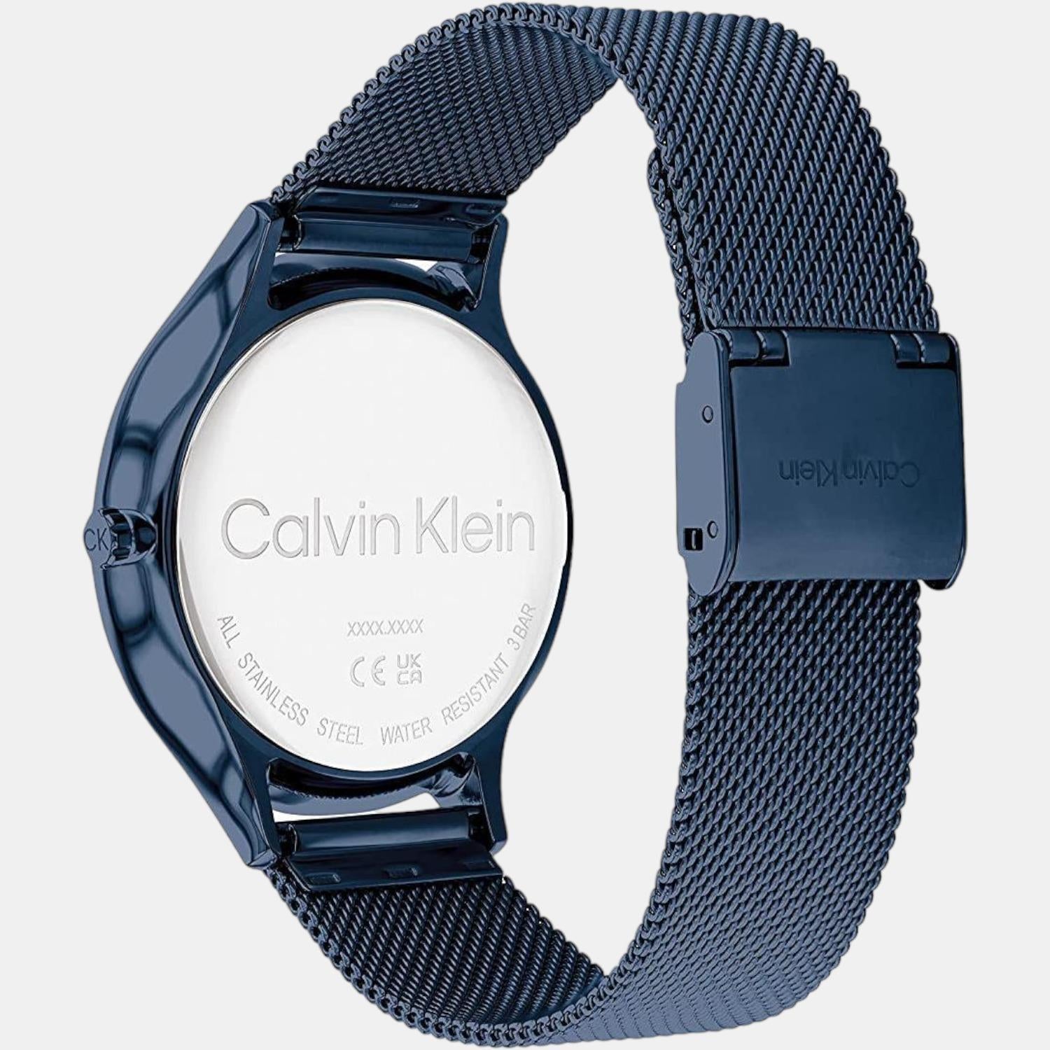 Calvin Klein Women Round Blue watch
