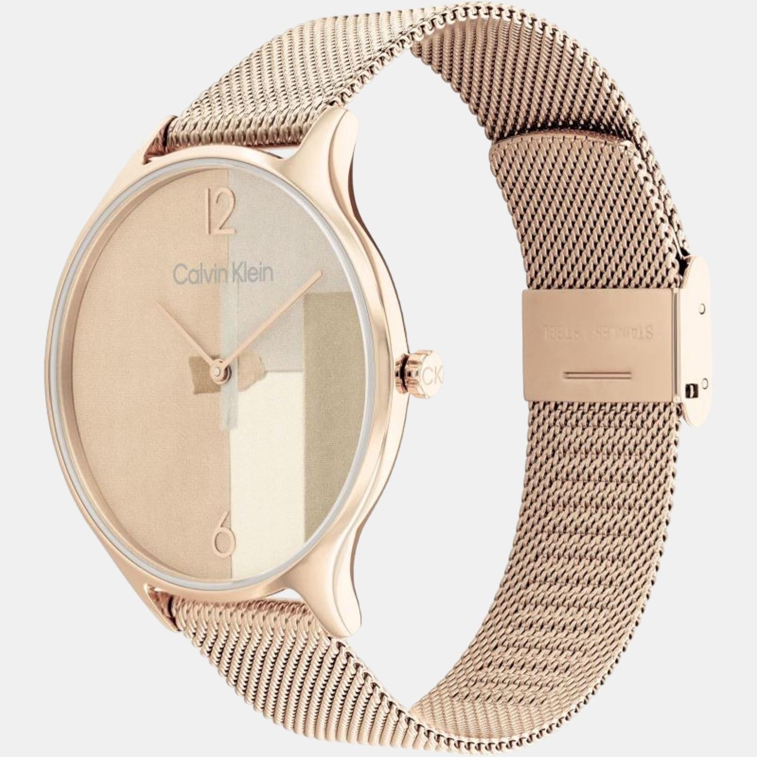 Calvin Klein Women Round Two Tone watch
