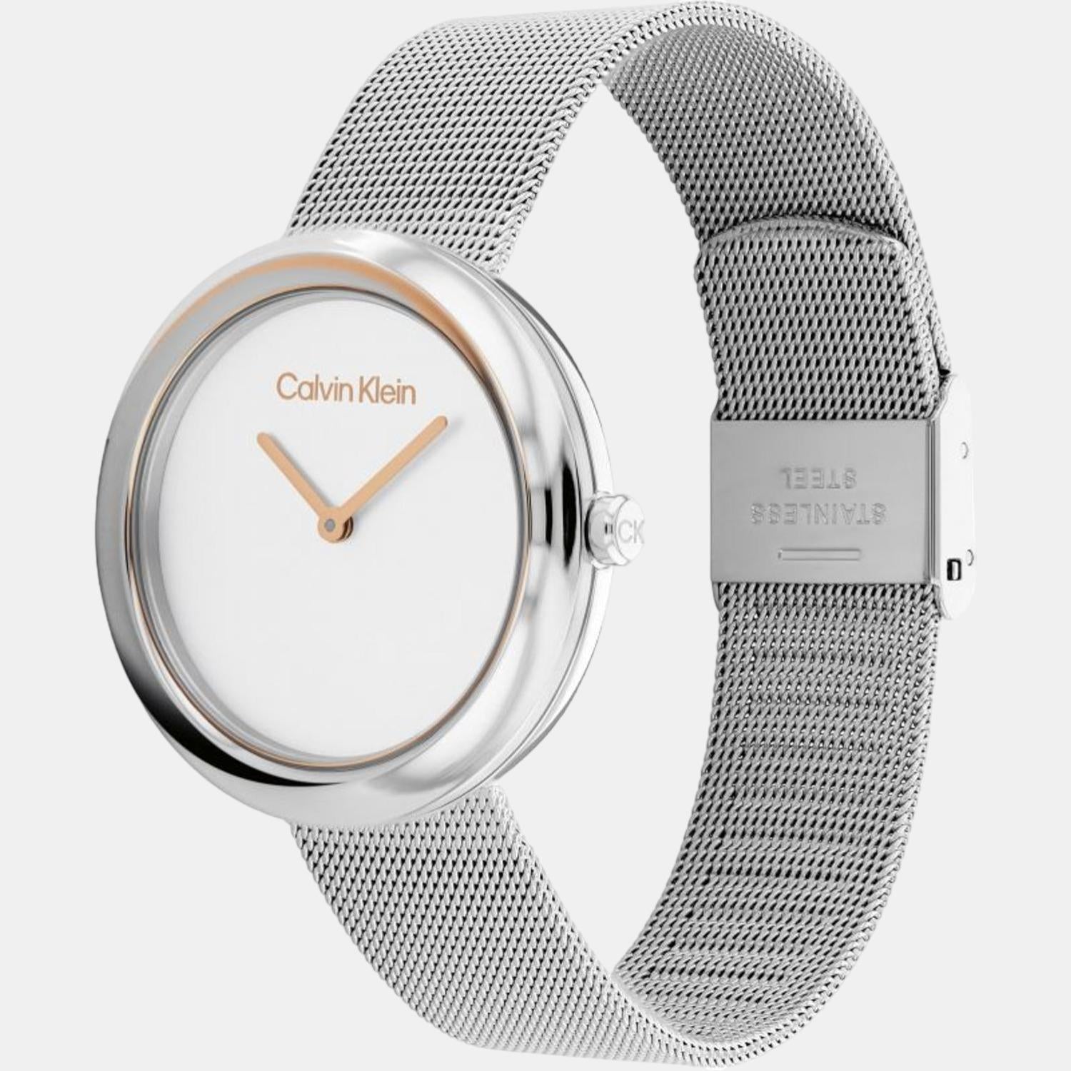 Calvin Klein Women Round White watch
