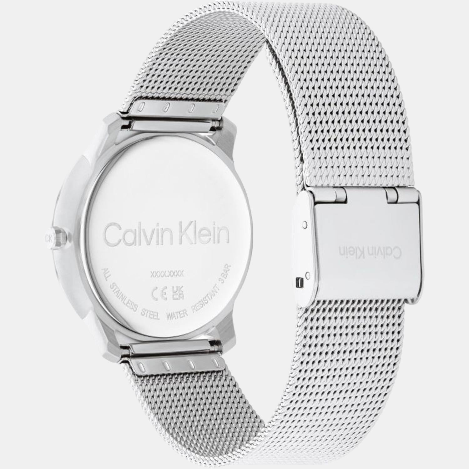 Calvin Klein Unisex Round Silver watch