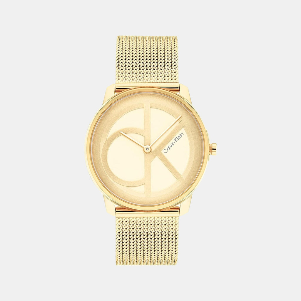 Calvin Klein Round Yellow Analog watch