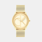 Calvin Klein Round Yellow Analog watch