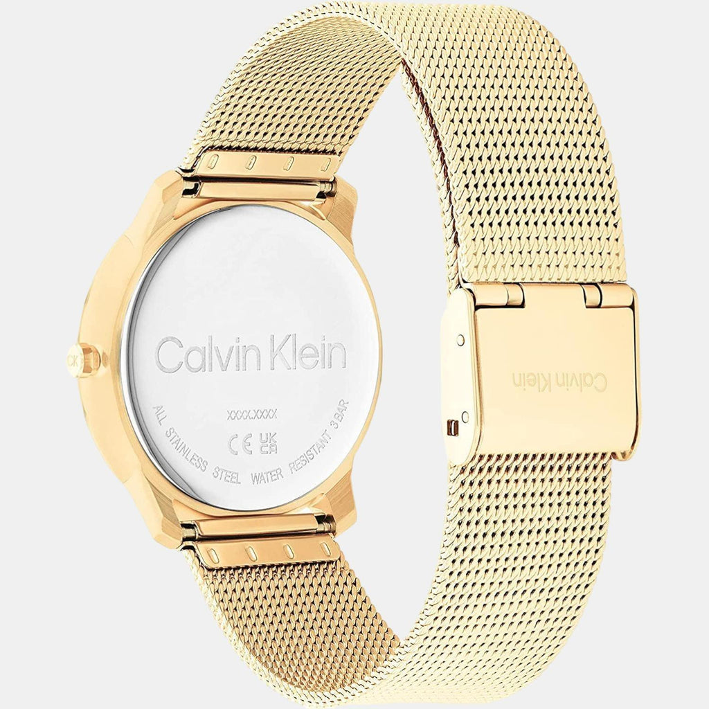Calvin Klein Unisex Round Yellow watch