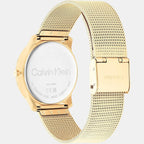 Calvin Klein Unisex Round Yellow watch