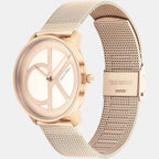 Calvin Klein Unisex Round Gold watch