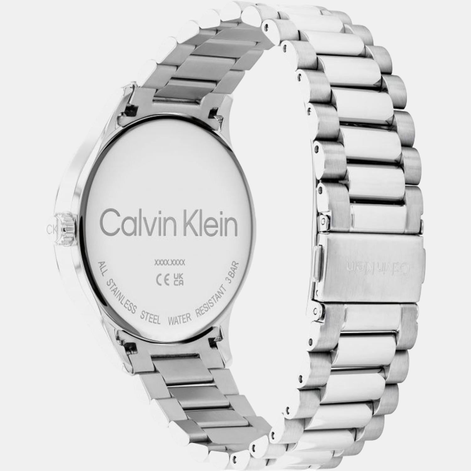 Calvin klein stainless steel back on sale water resistant price