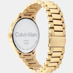 Calvin Klein Unisex Round Gold watch