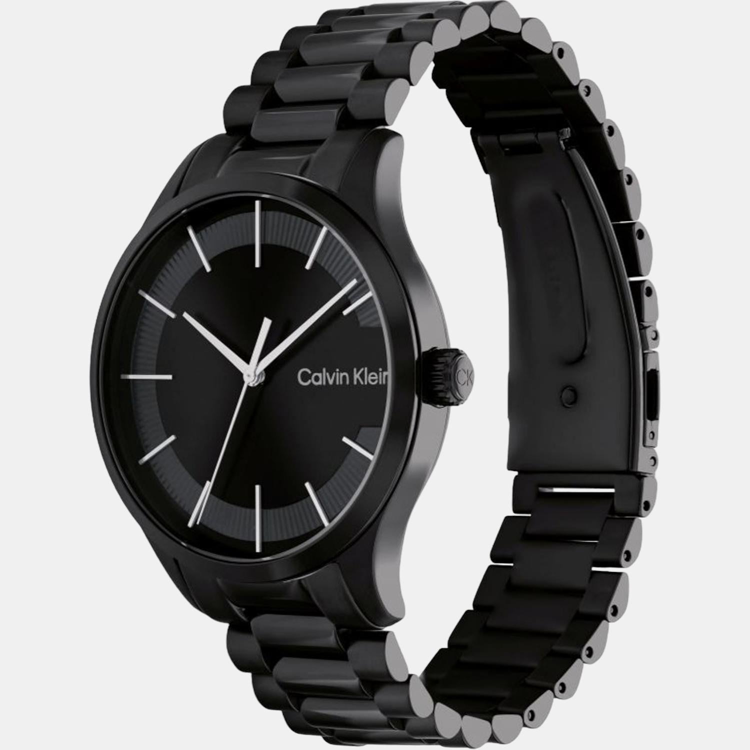 Calvin Klein Unisex Round Black watch