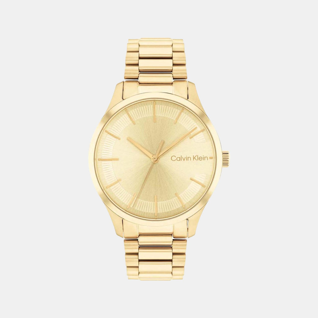 Calvin Klein Round Yellow Analog watch