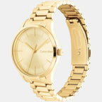 Calvin Klein Unisex Round Yellow watch
