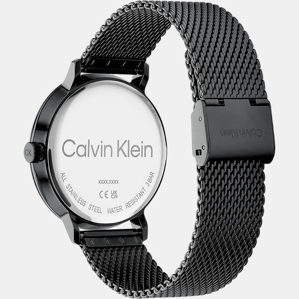 Calvin Klein Men Round Black watch