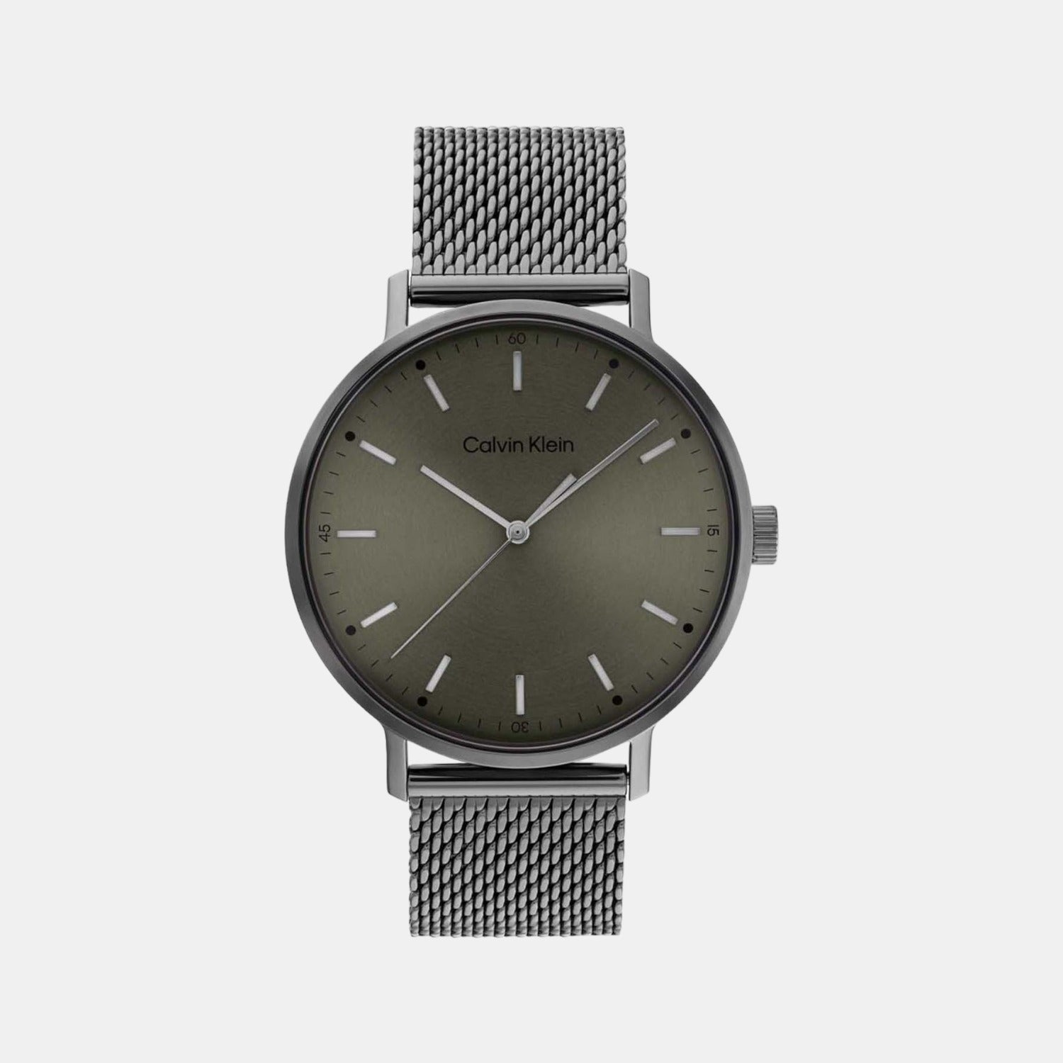 Calvin Klein Modern Men Quartz Green Dial Analog Stainless Steel Watch ...