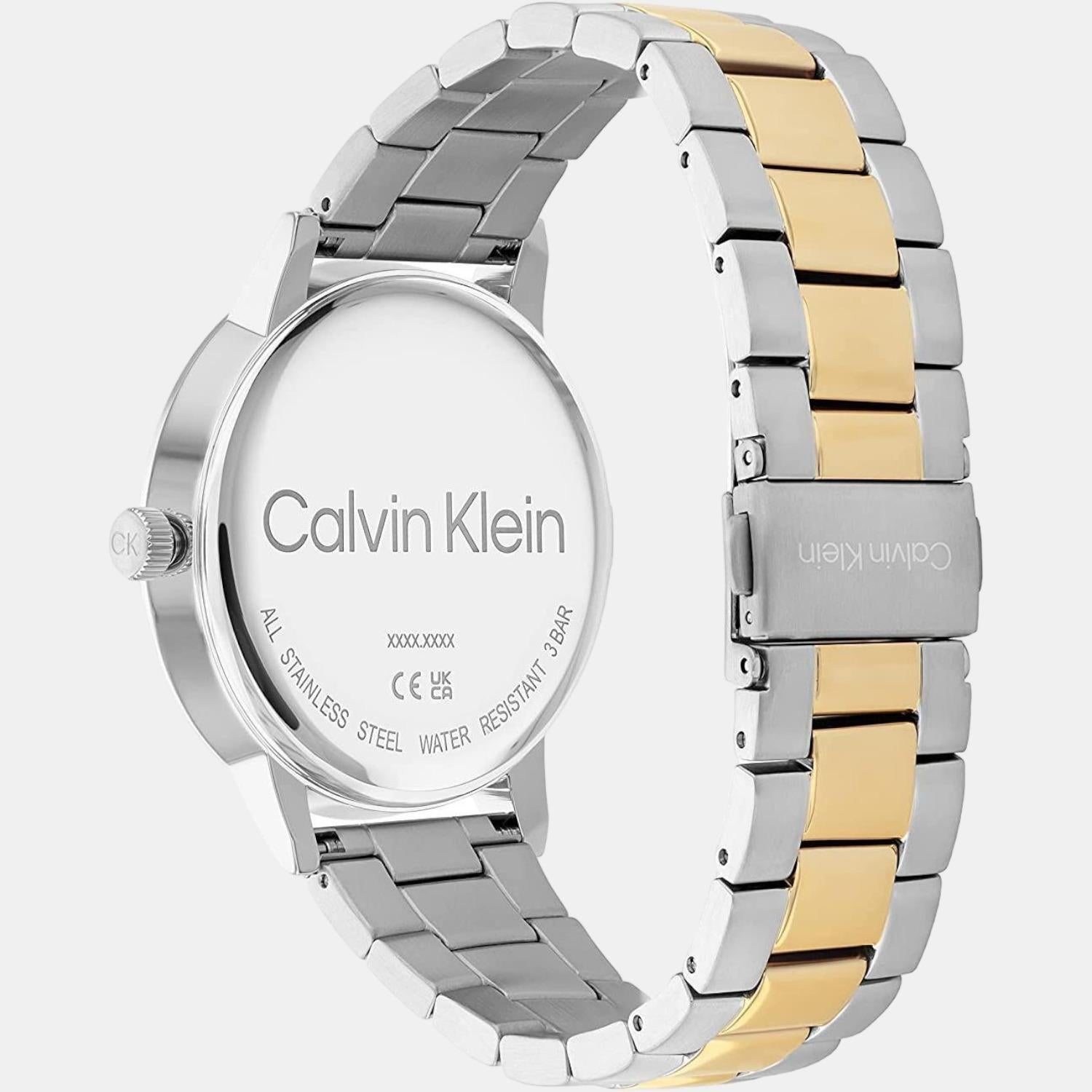 Calvin Klein Men Round Silver watch