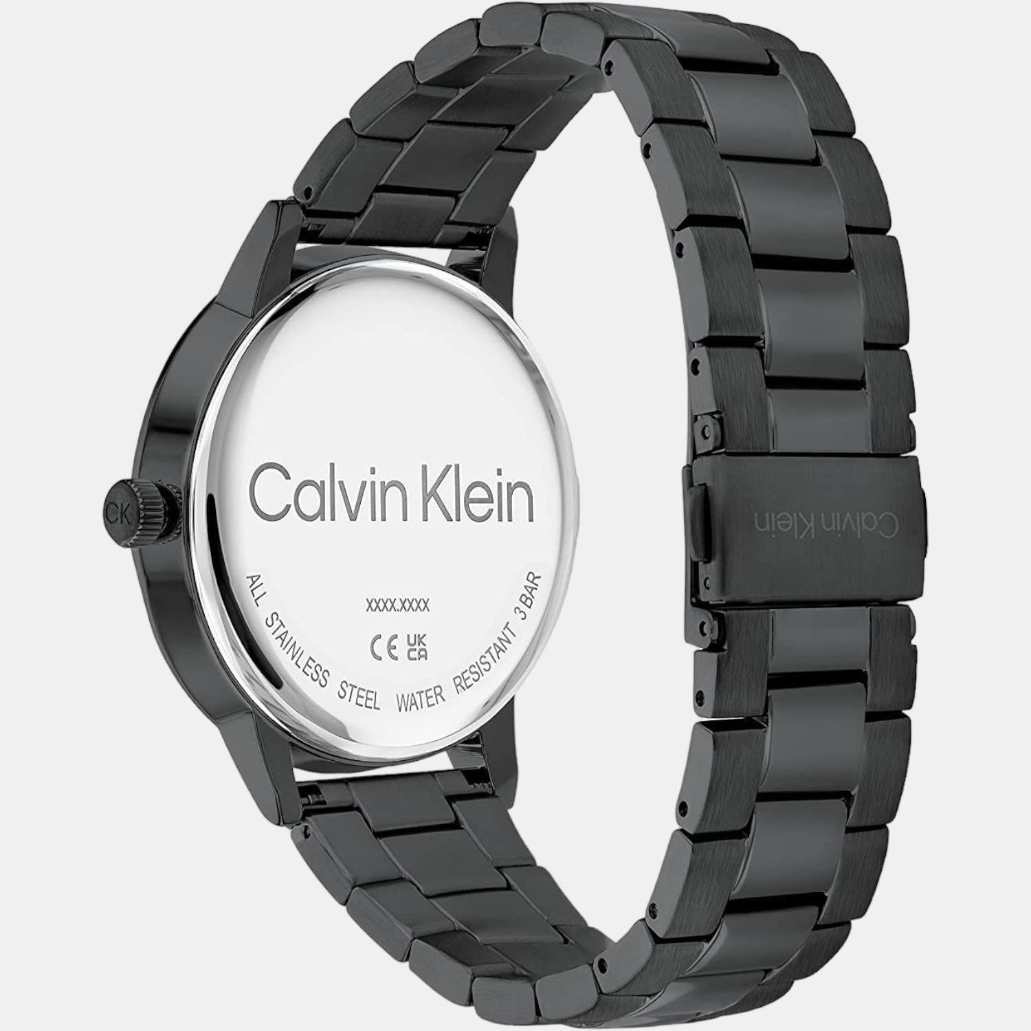 Calvin Klein Men Round Black watch