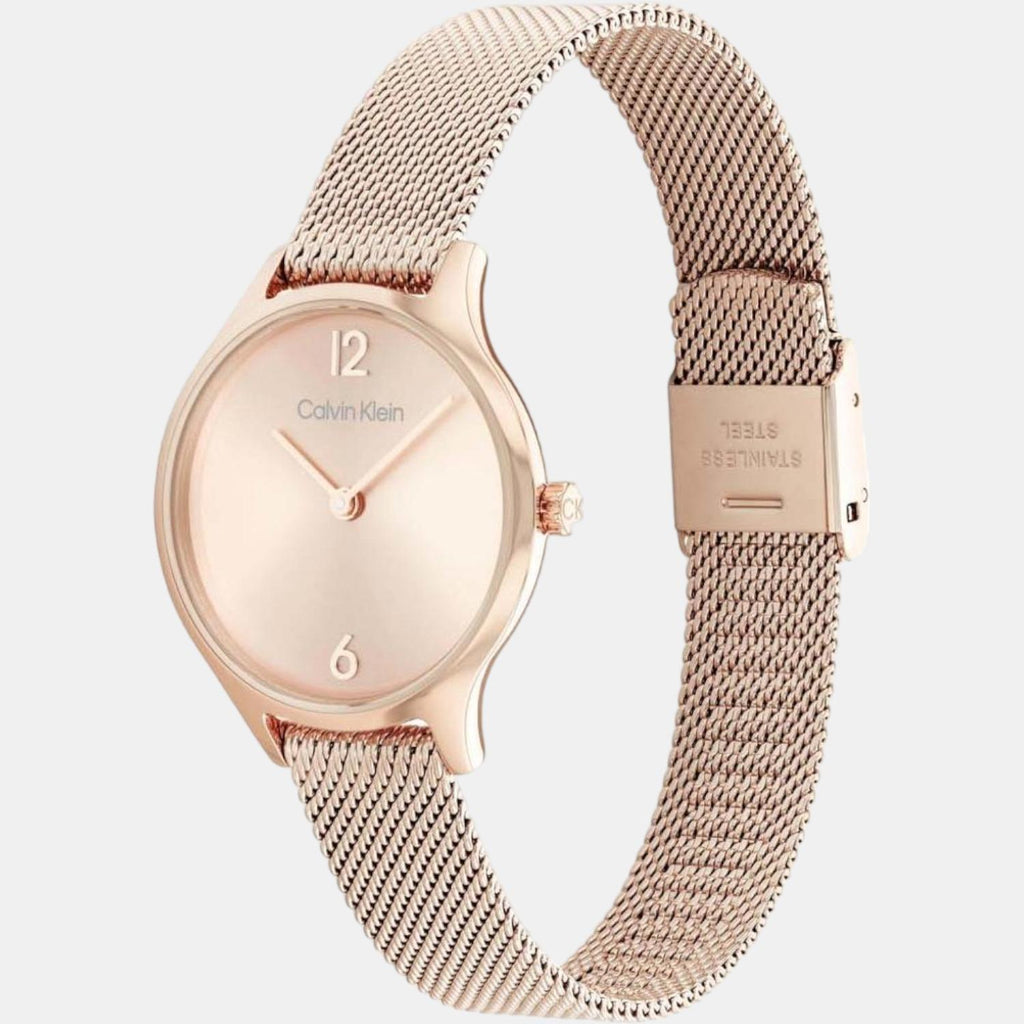 Calvin Klein Women Round Gold watch