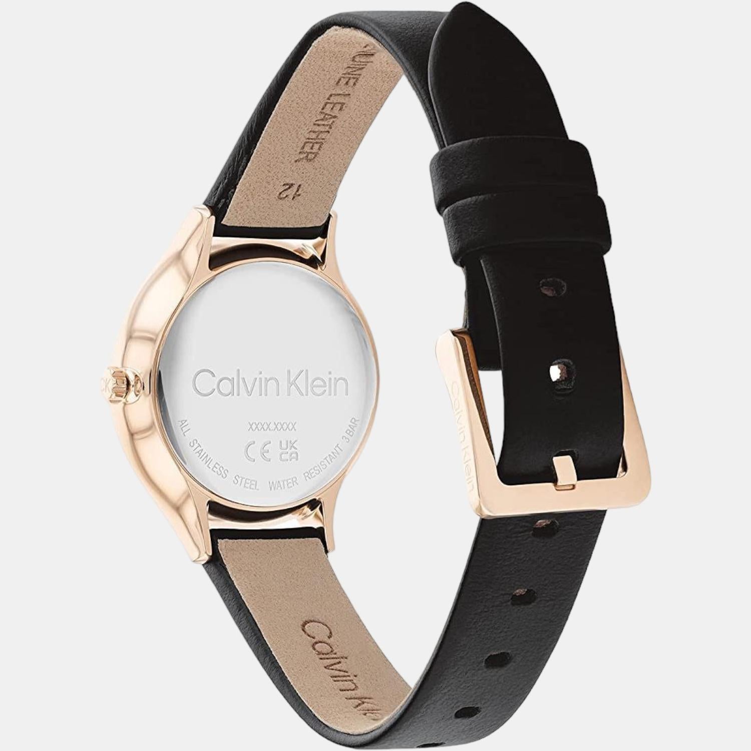 Calvin Klein Women Round Gold watch