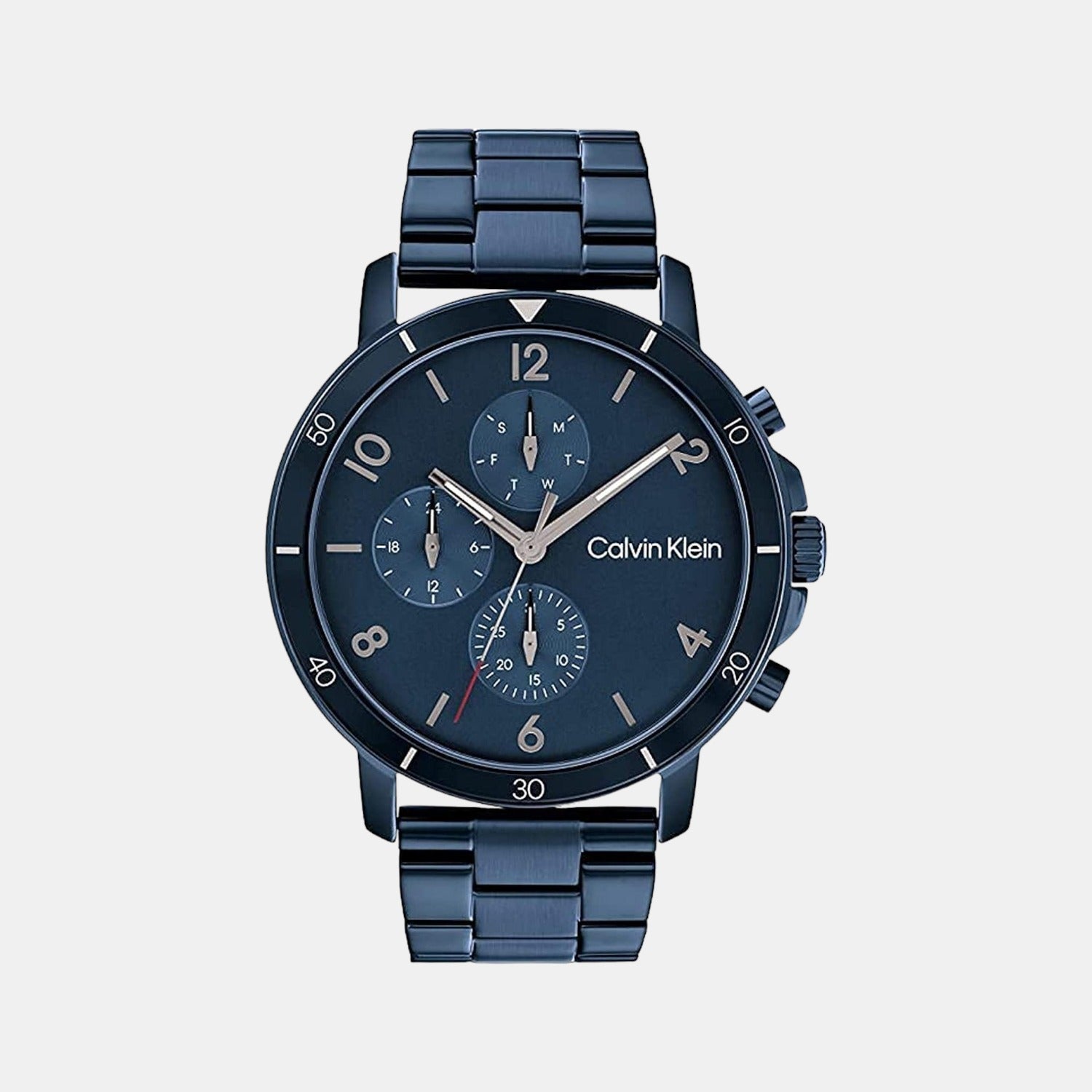 Calvin Klein Round Blue Chronograph watch