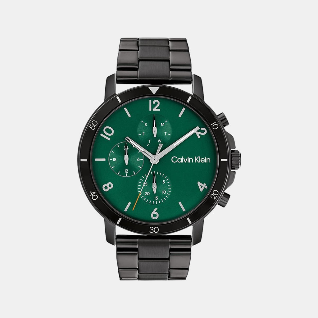 Calvin Klein Round Green Chronograph watch