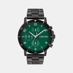 Calvin Klein Round Green Chronograph watch