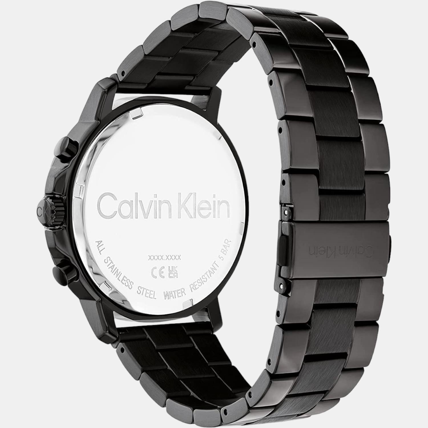 Calvin Klein Men Round Green watch