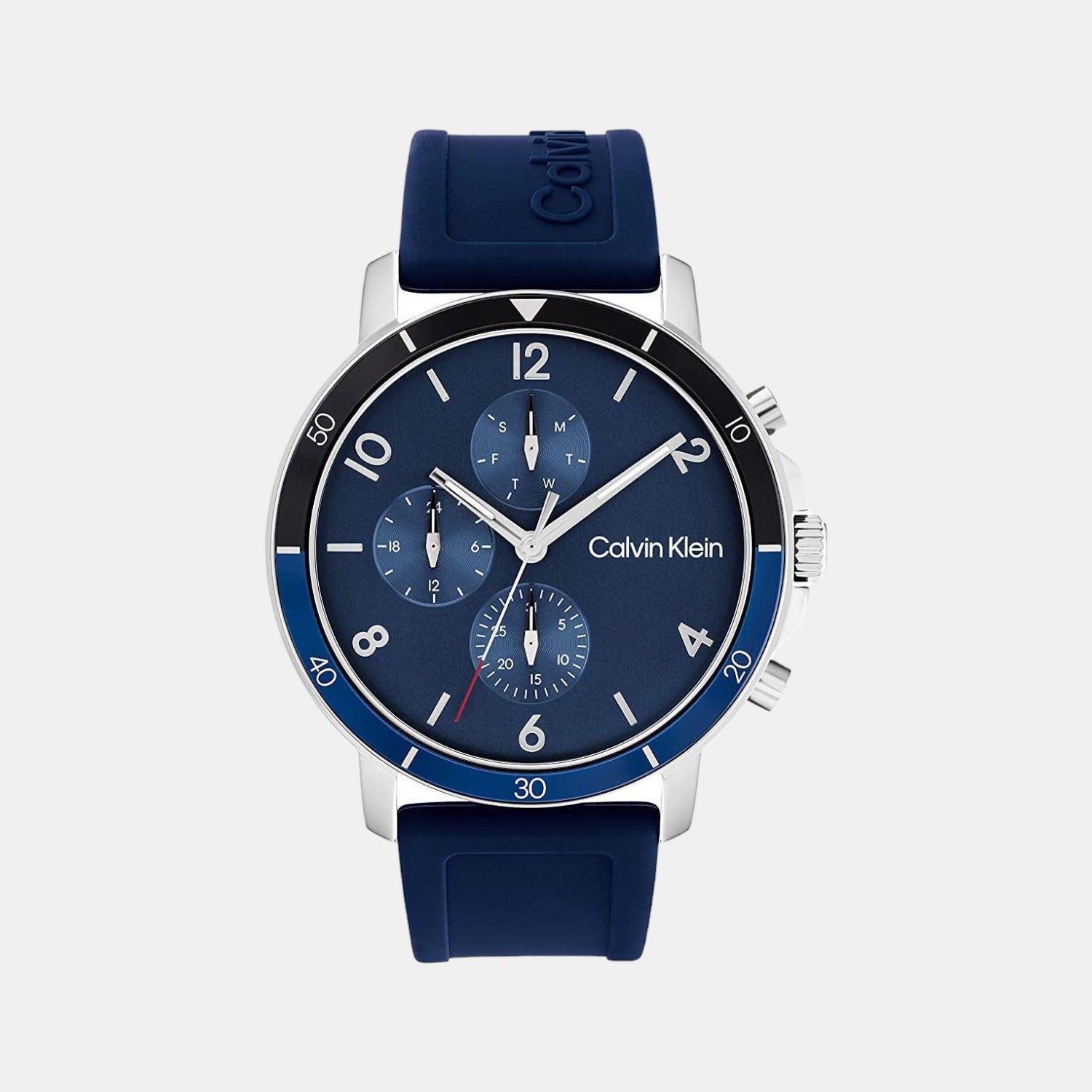 Calvin Klein Round Blue Chronograph watch