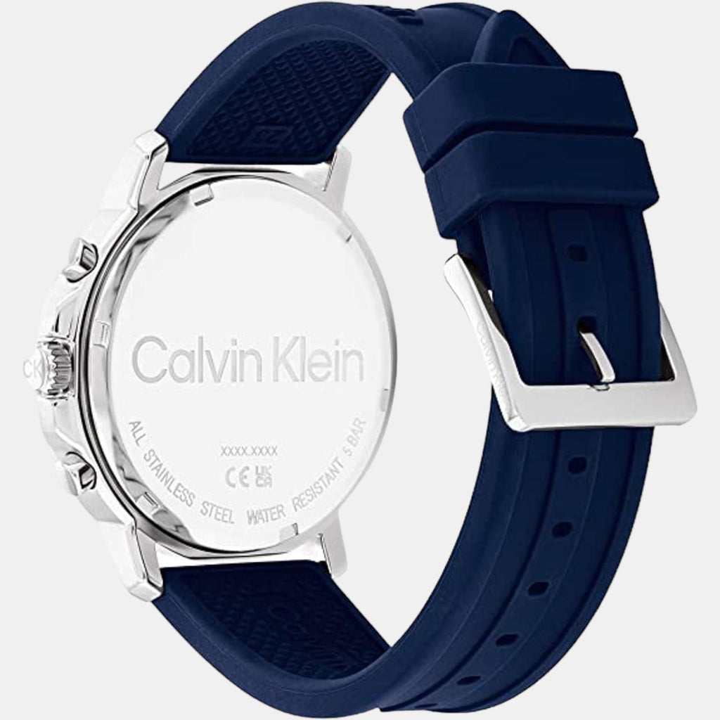 Calvin Klein Men Round Blue watch