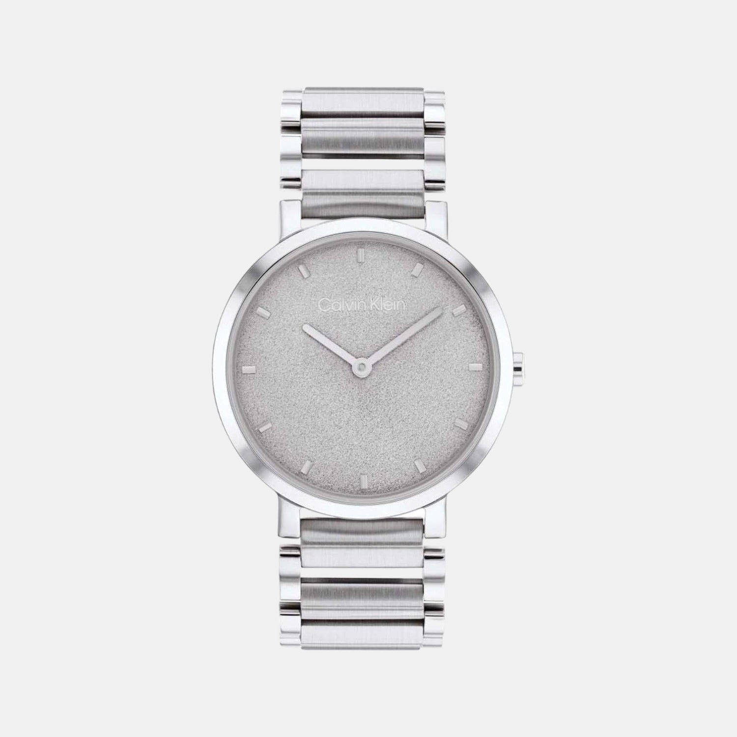 25200025 Calvin Klein Open Link Women Quartz Silver Dial Analog Stainless Steel ...