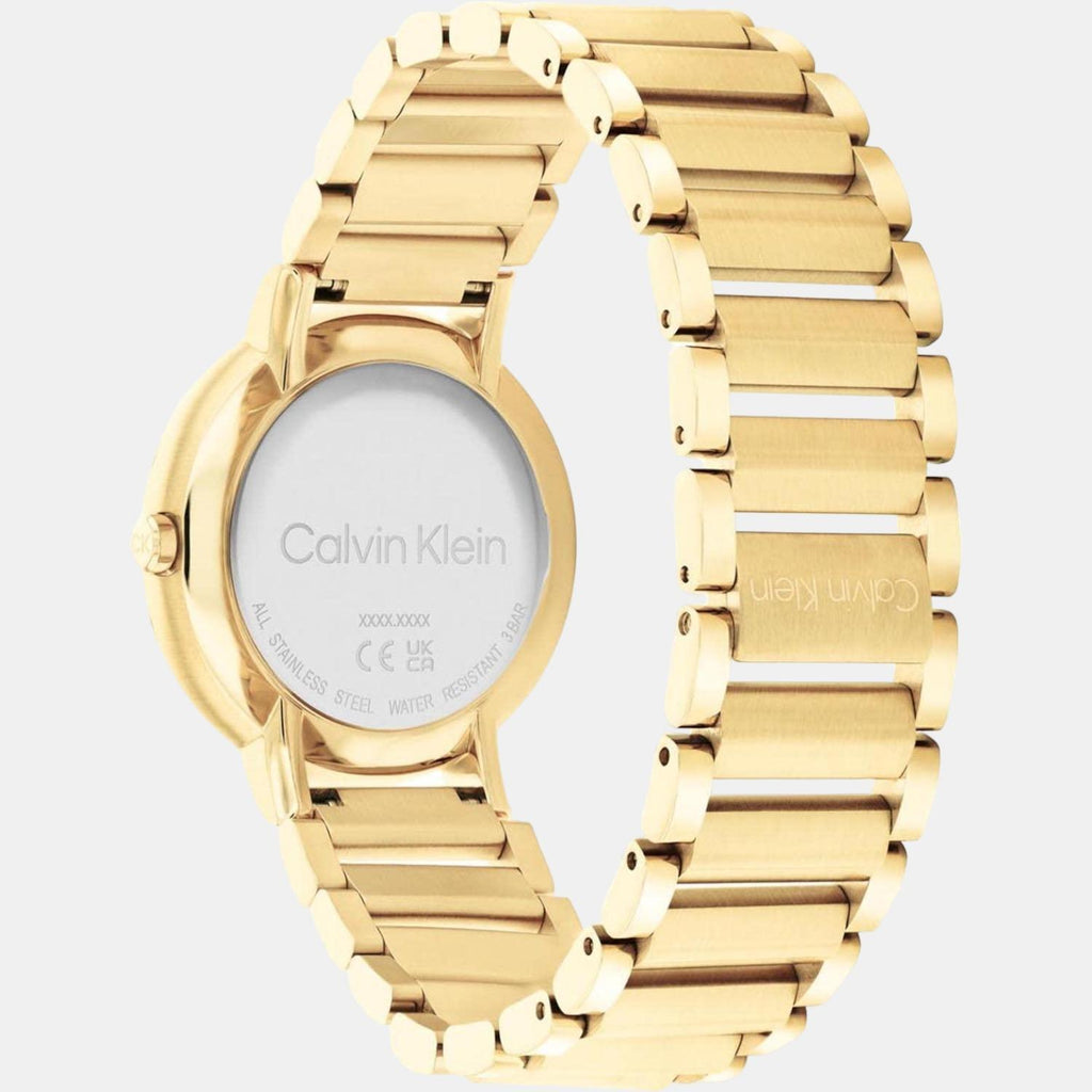 Calvin Klein Women Round Gold watch