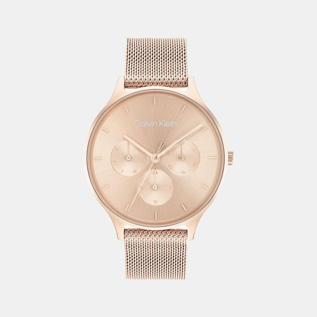 Calvin Klein Round Rose Gold Chronograph watch