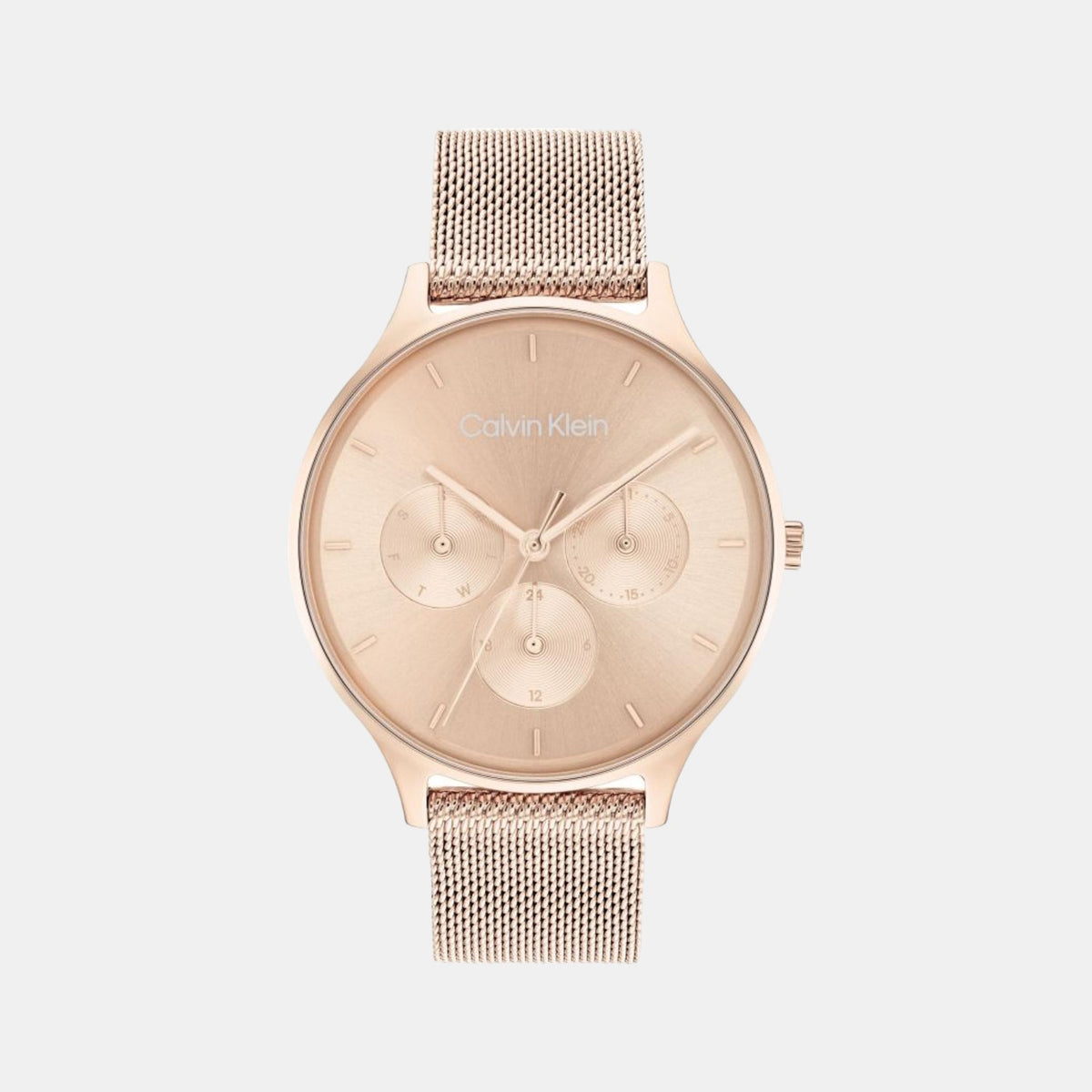 Calvin Klein Round Rose Gold Chronograph watch