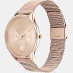 Calvin Klein Women Round Rose Gold watch