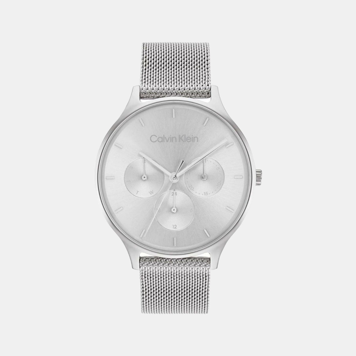 Calvin Klein Round Silver Chronograph watch