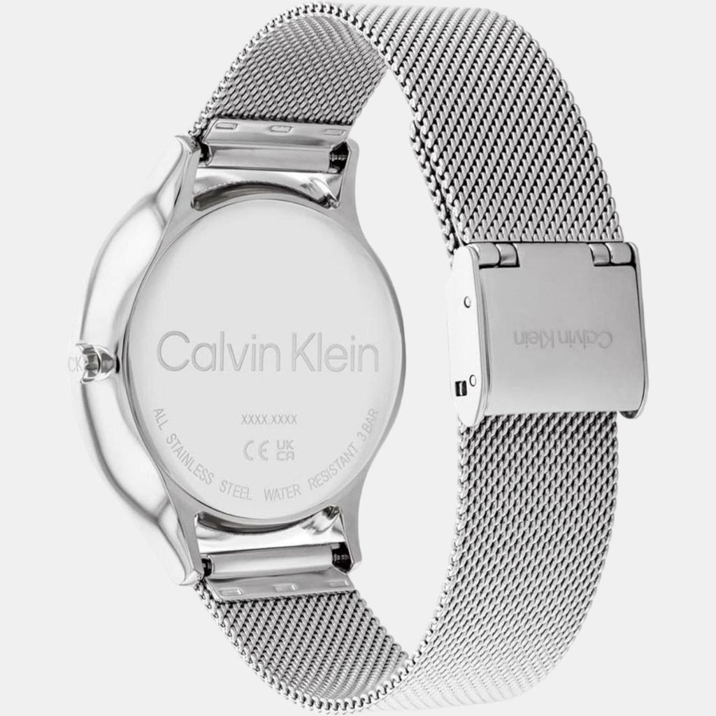 Calvin Klein Women Round Silver watch