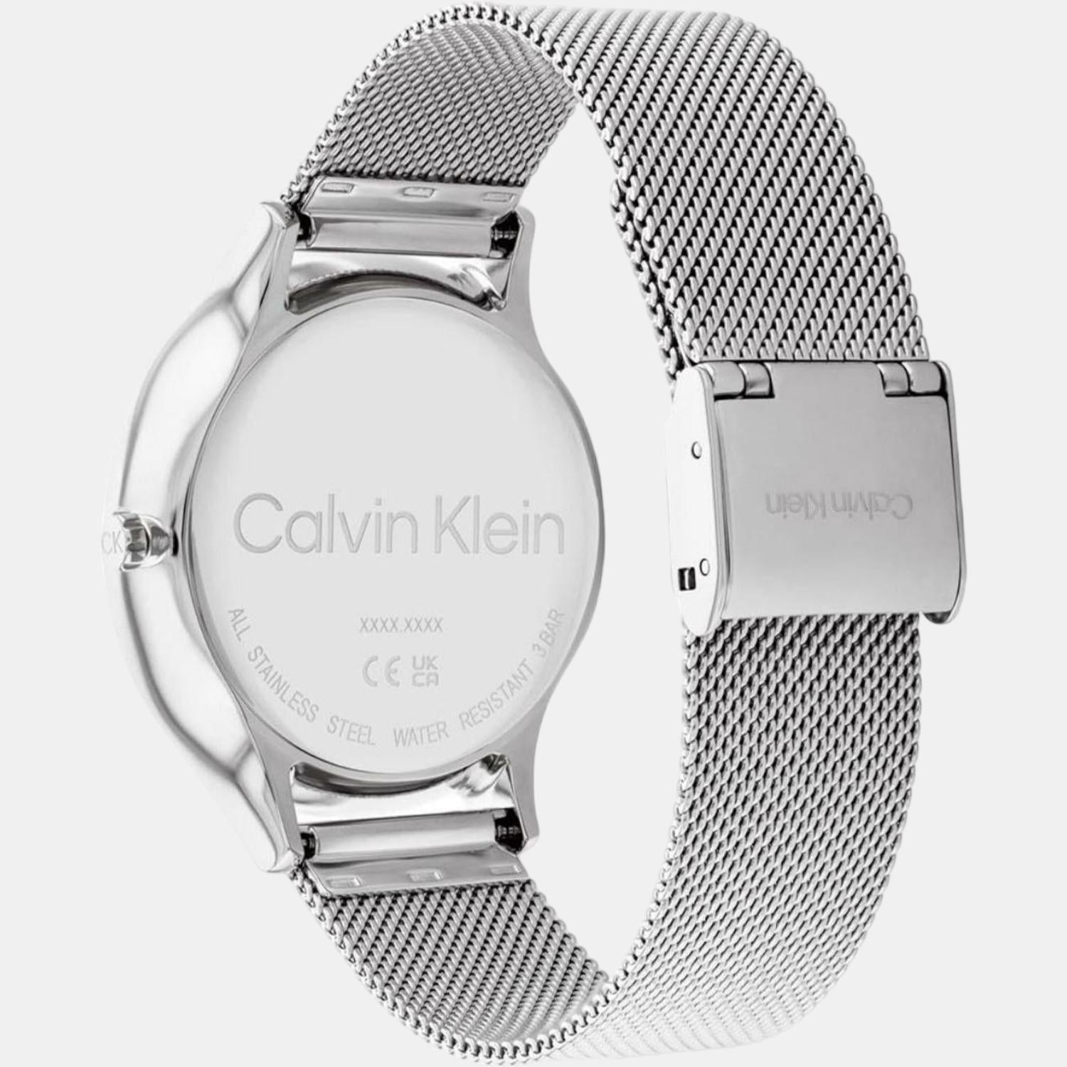 Calvin Klein Women Round Silver watch