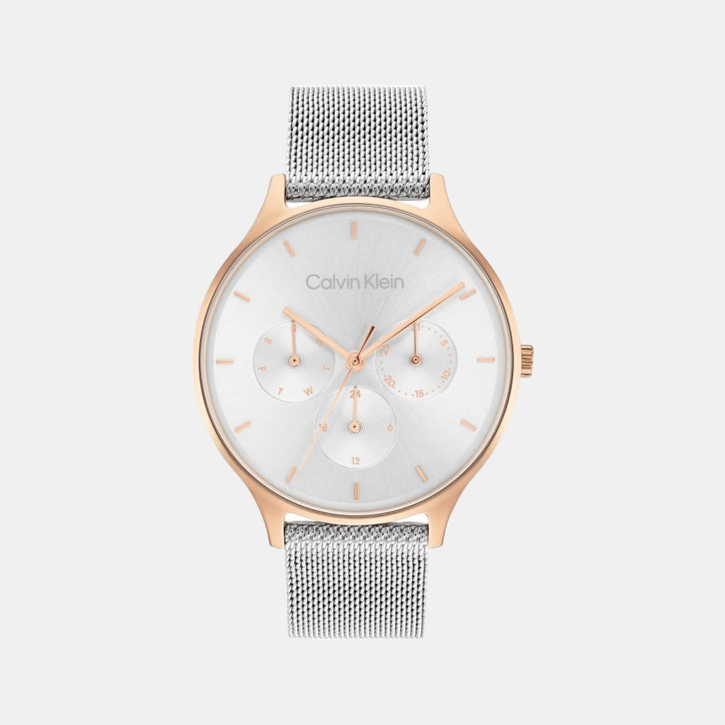 Calvin Klein Round Silver Chronograph watch