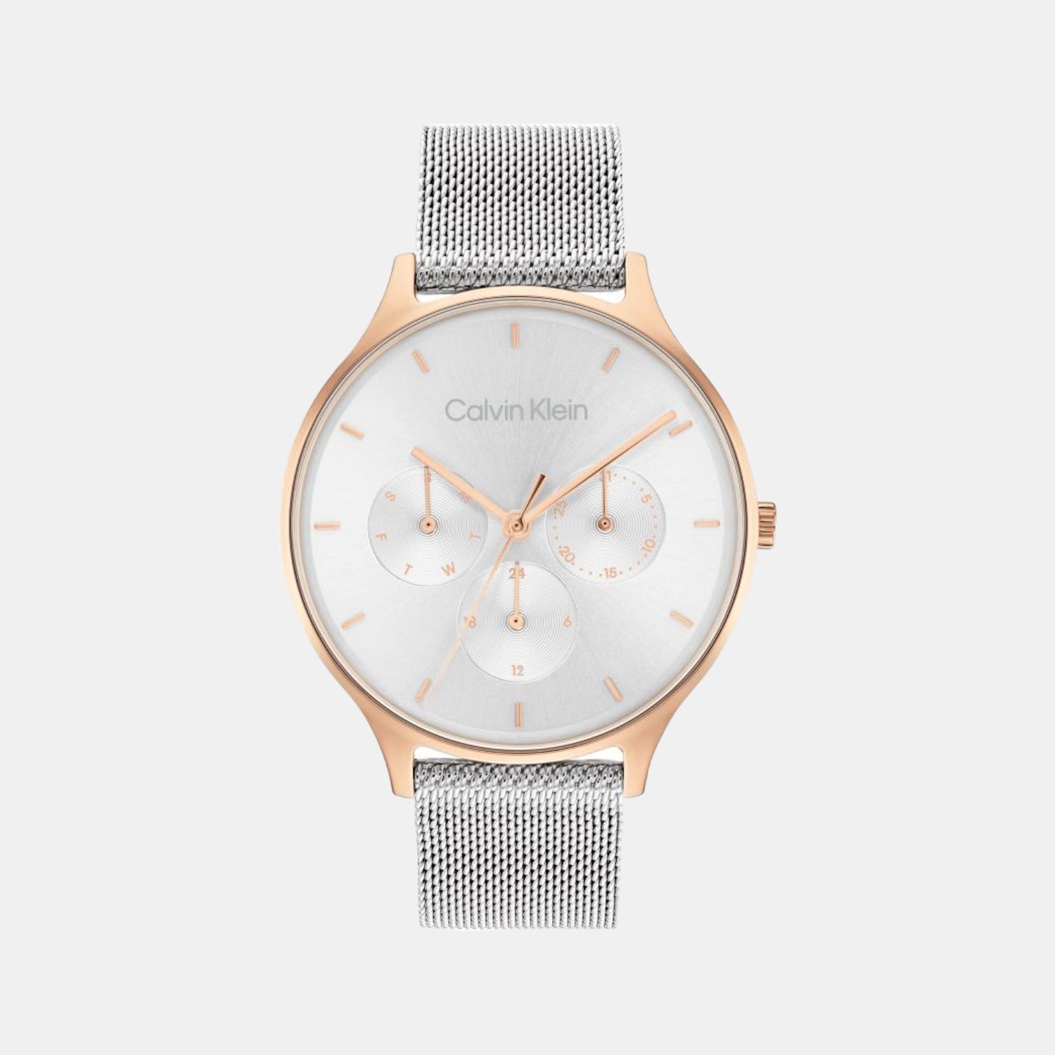 Calvin Klein Round Silver Chronograph watch