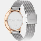 Calvin Klein Women Round Silver watch