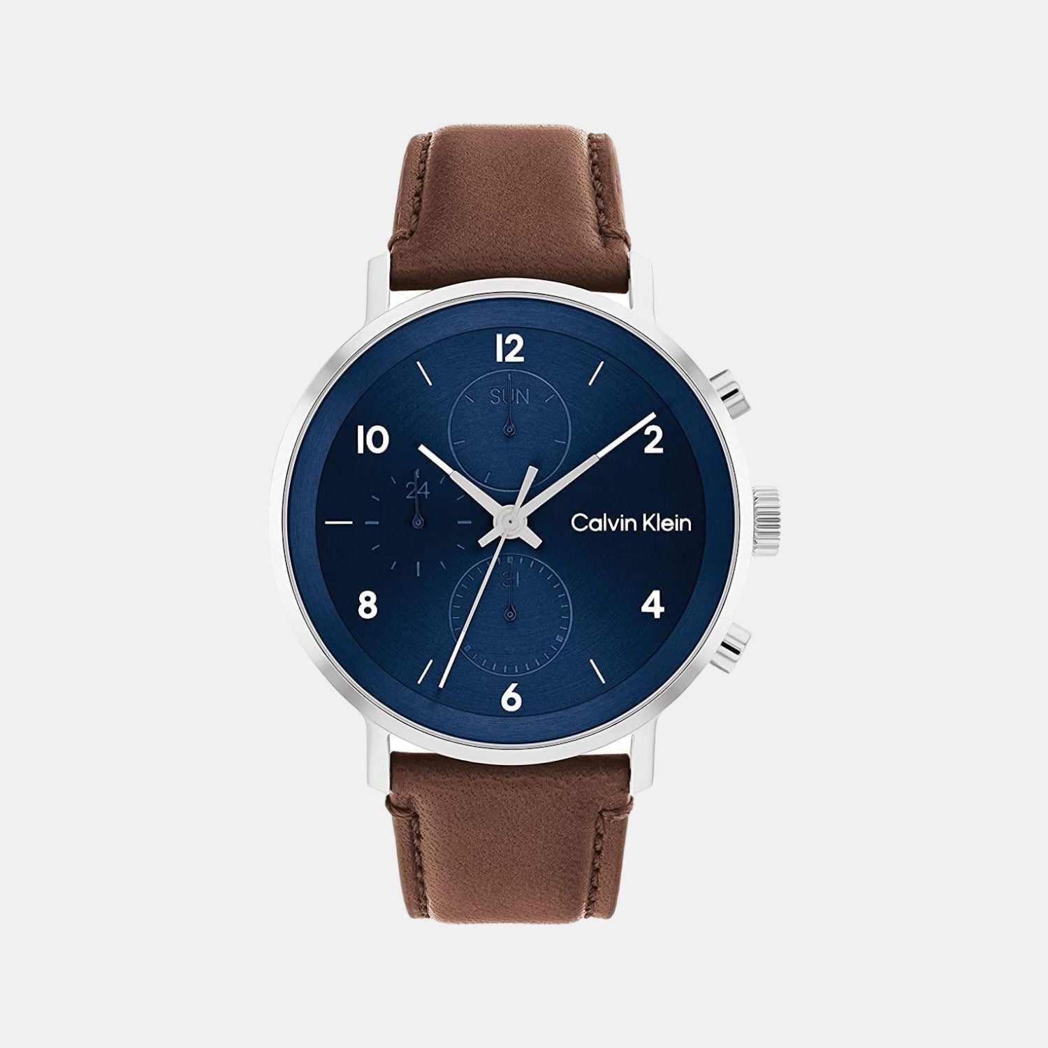 Calvin Klein Round Blue Chronograph watch