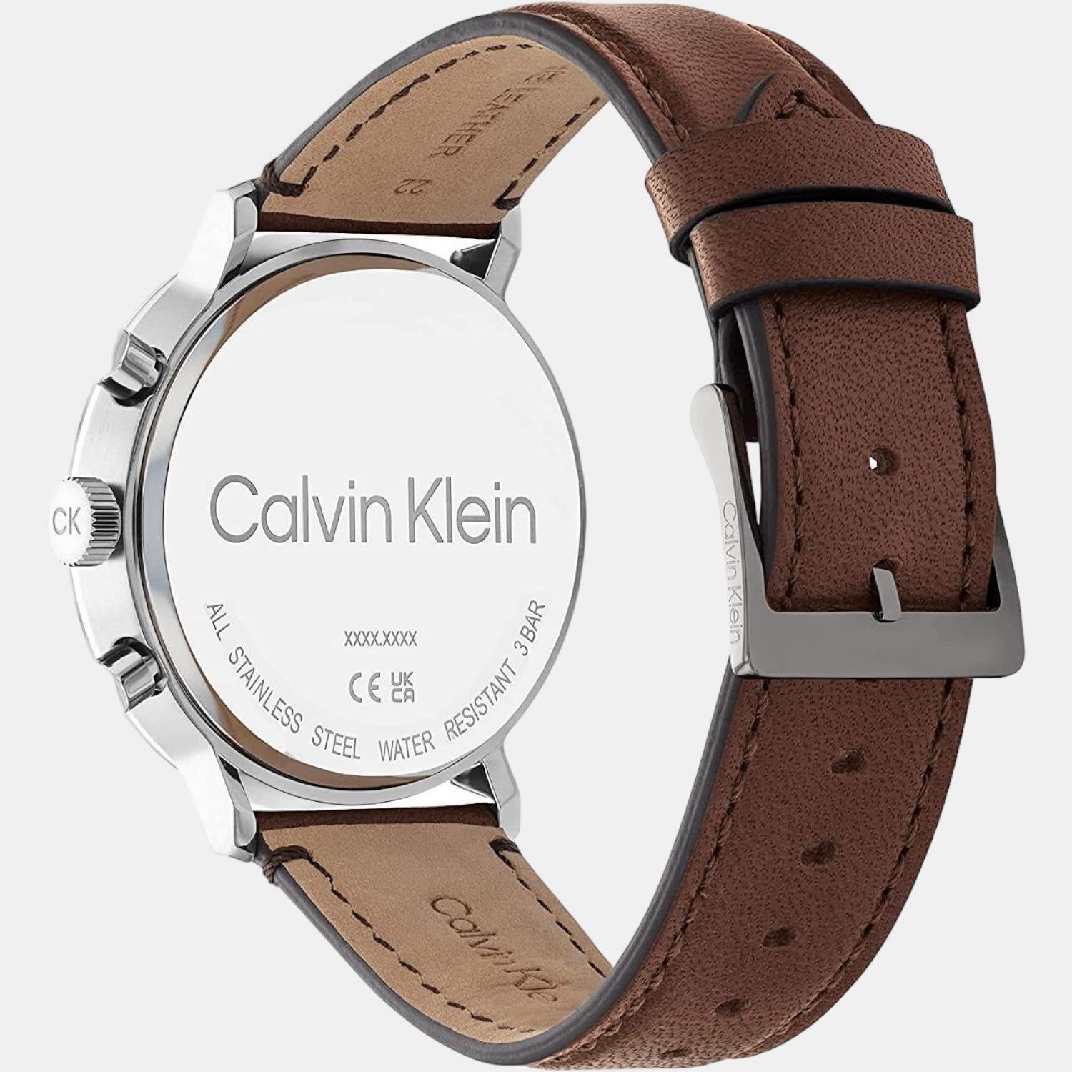 Calvin Klein Men Round Blue watch