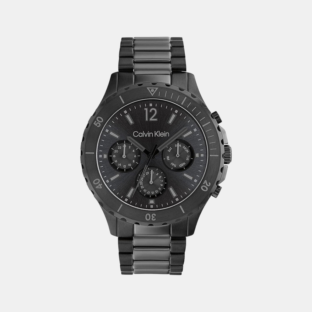 Calvin Klein Round Black Chronograph watch