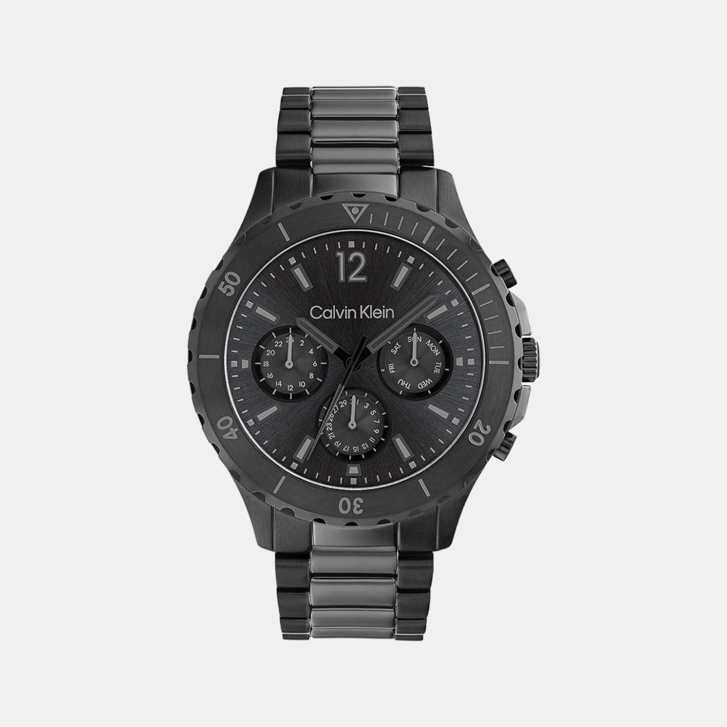 Calvin Klein Round Black Chronograph watch